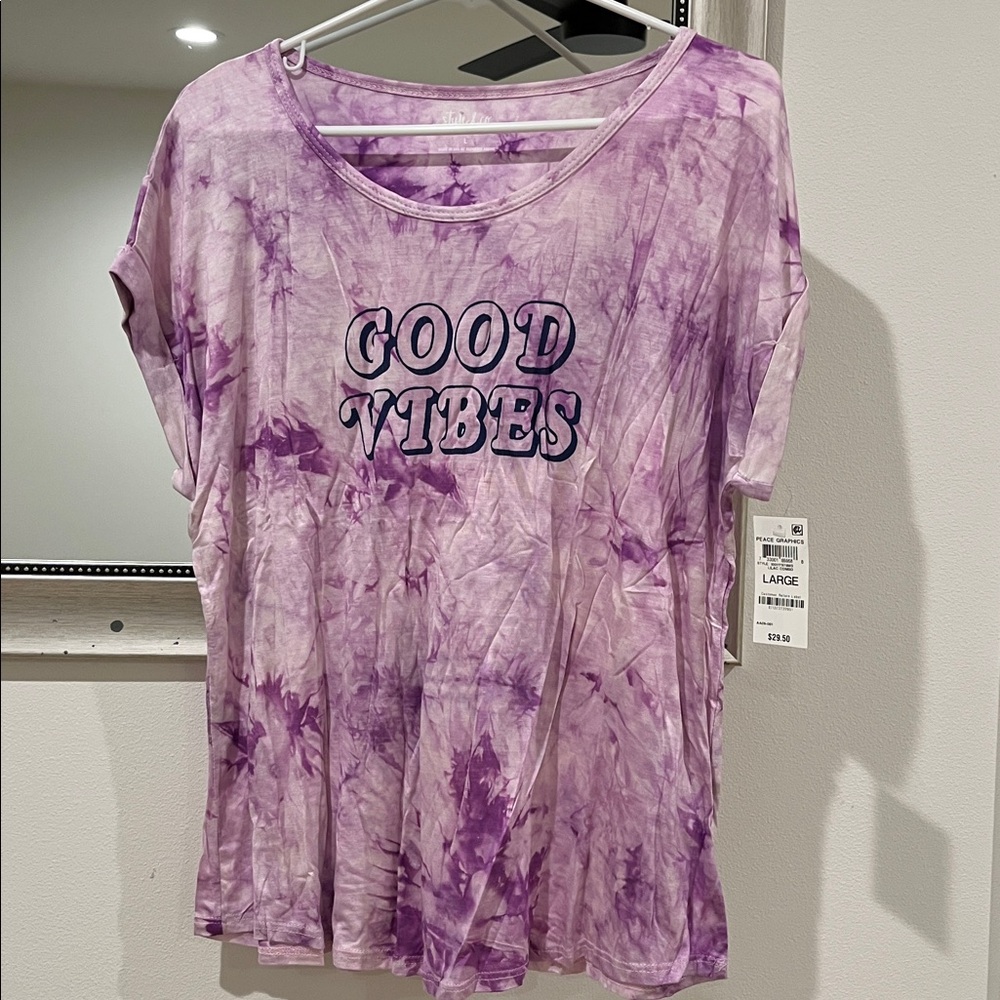 Style & Co Good Vibes Tee - Picture 3 of 10